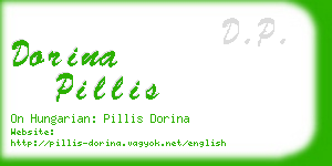 dorina pillis business card